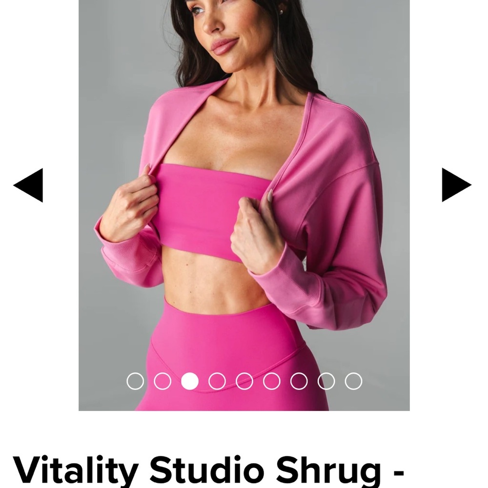 Vitality Studio Pink Shrug